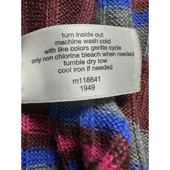 Lane Bryant Button Front Colorful Stripe Ribbed Duster Cardigan Women's 22/24 - Picture 9 of 12